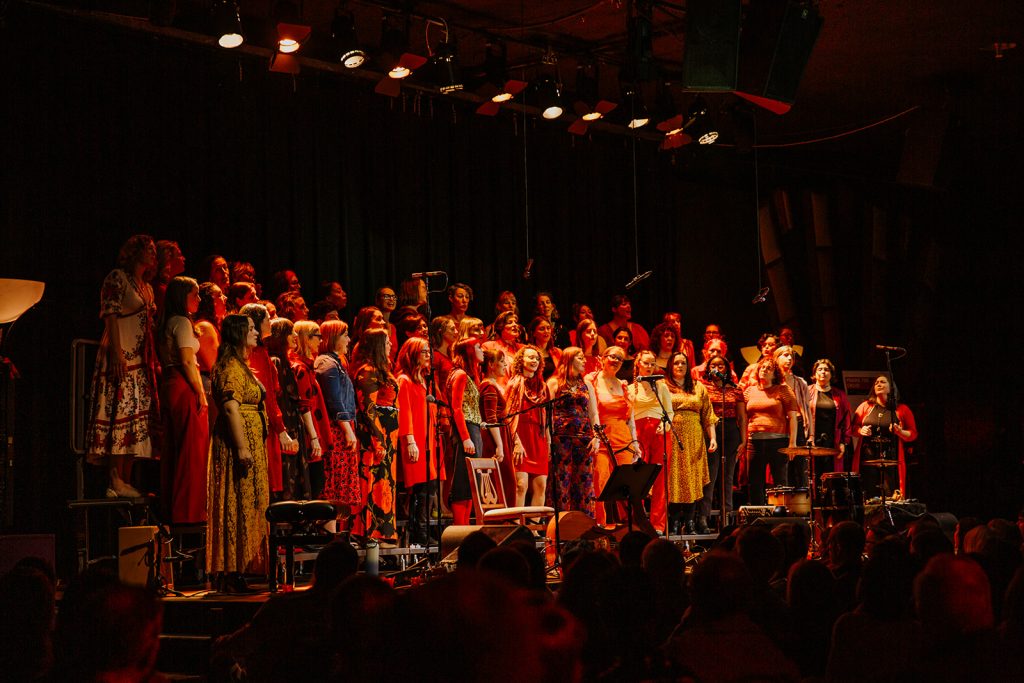 Prairie Fire Choir performing at The Cedar Cultural Center in November 2025